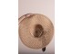 Hnědý sluneční dámský klobouk s černou mašlí - Ø 46*13/ 56cm