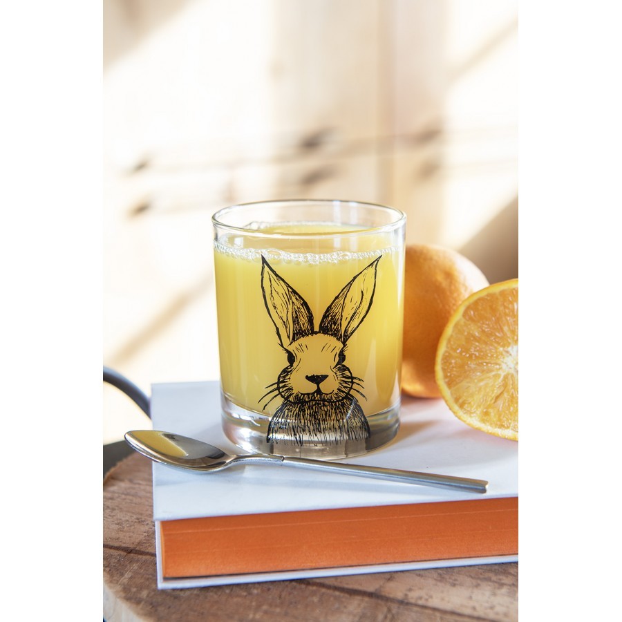 Sklenička na vodu s králíčkem Rabbit Cartoon - Ø 8*9 cm / 300 ml