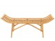 Přírodní ratanová designová lavice Ana Rattan - 120*41*49 cm
