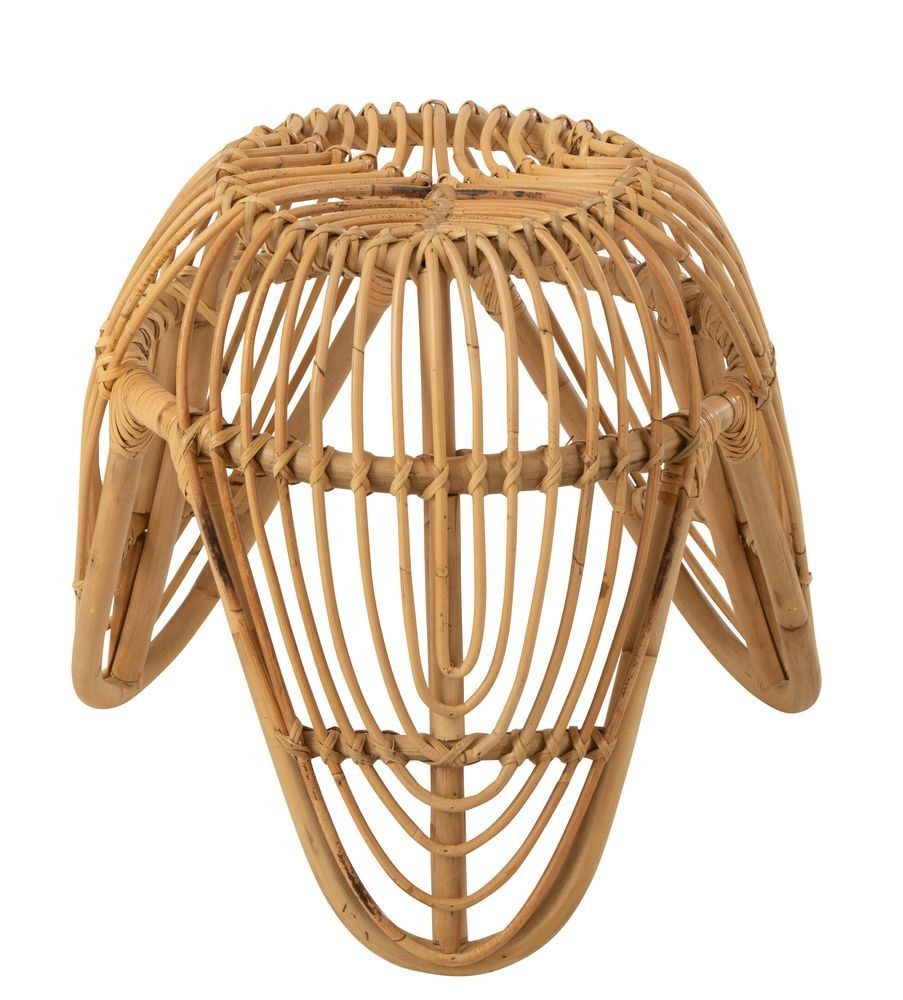 Přírodní ratanový odkládací stolek / stolička Lea Rattan - 44*44*41 cm
