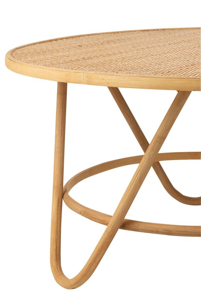 Přírodní ratanový odkládací stolek Balia Rattan Natural L - Ø 80*44 cm