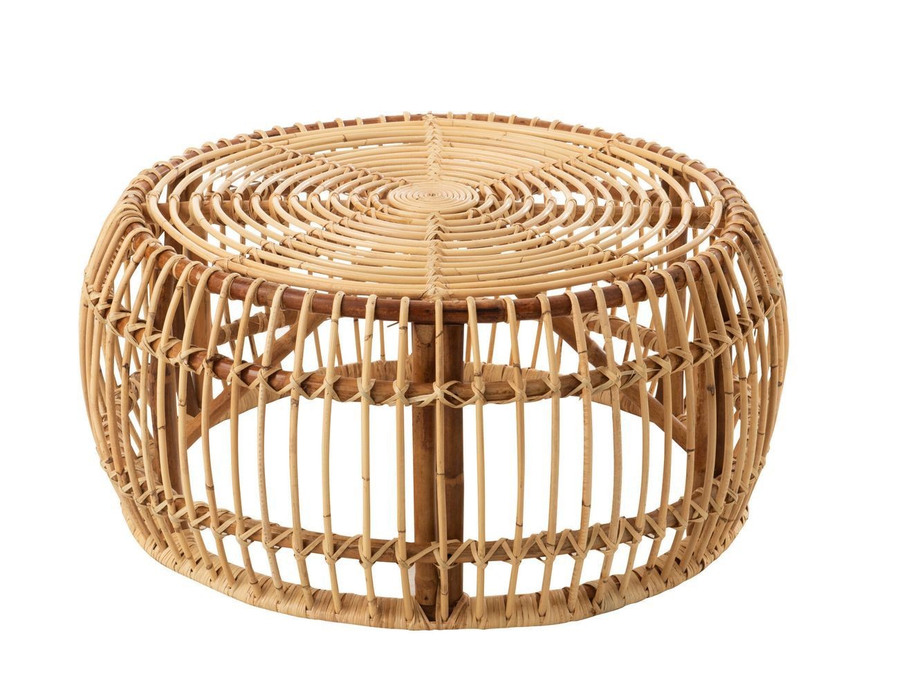 Přírodní ratanový konferenční stolek Ana Rattan Natural - Ø 85*39 cm