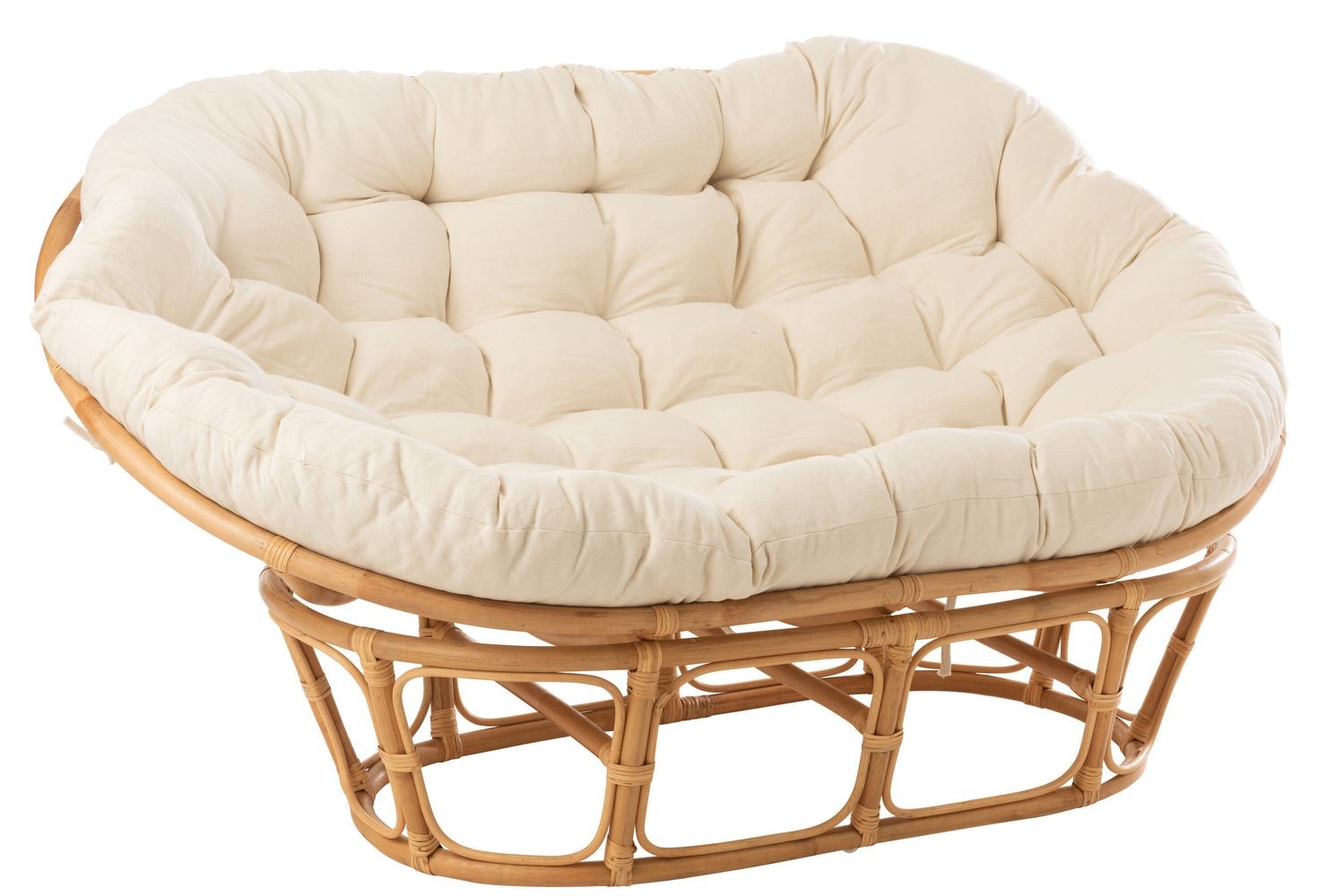 Přírodní oválná ratanová pohovka Roni Rattan Natural - 173*110*75 cm