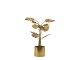 Bronzová antik stolní lampa květina Monstera bronze - 53*18*67 cm / E27