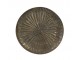 Bronzový kovový podnos se vzorem Hovag antique - Ø 31*3,5 cm