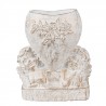 Bílý antik květináč s anděly a srdcem Angelio Baroque - 23*13*25 cmBarva: bílá antik s bronzovou patinouMateriál: cementová směsHmotnost: 3,73 kg