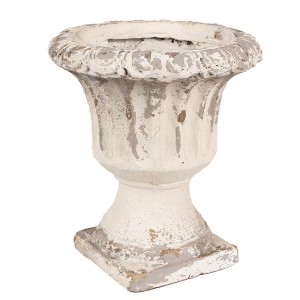 Béžový antik květináč v barokním stylu Baroque - Ø 18*20 cm
