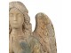 Béžovo-zelená antik dekorace socha anděl Angel Vintage - 48*32*119 cm