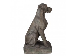 Šedá dekorace socha pes Dog Modern - 44*26*73 cm