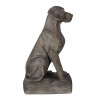 Šedá dekorace socha pes Dog Modern - 44*26*73 cmBarva: granitově šedáMateriál: Magnesium oxide (MGO)Hmotnost: 7,09 kg