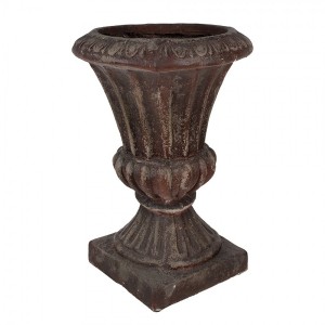 Hnědý antik květináč v barokním stylu Baroque - 40*40*52 cm