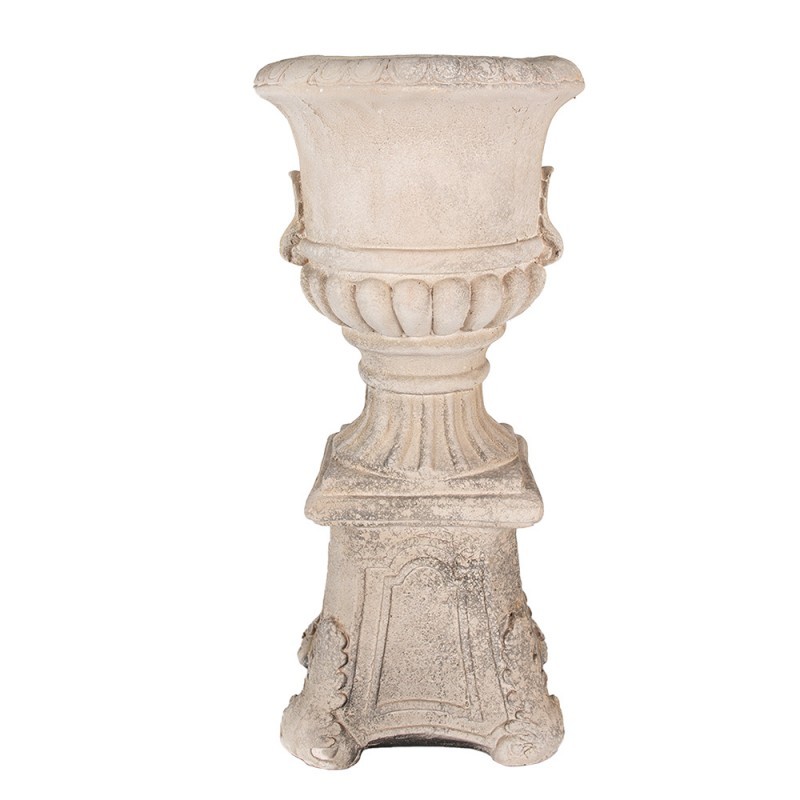 Béžový antik květináč v barokním stylu Baroque - 33*33*69 cm
