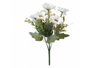 Umělá květina 30 cm bílý plast - 10*10*30 cm