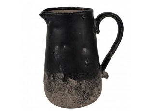 Černo-šedý keramický džbán L - 21*15*22 cm