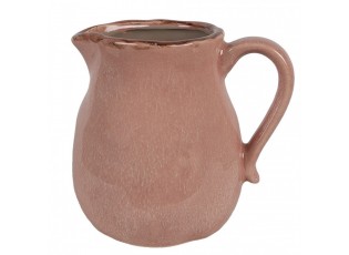 Růžový keramický džbán M - 17*13*15 cm