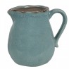 Modrý keramický džbán M - 17*13*15 cm