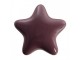 Set 4ks fialová úchytka hvězda - Ø 4* 3/6 cm