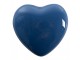 Set 4ks modrá keramická úchytka ve tvaru srdce - Ø 4*3 /6 cm