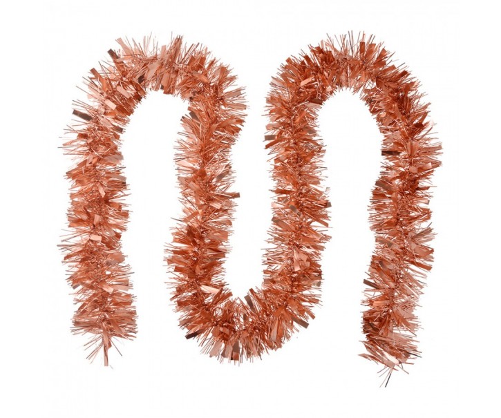 Vánoční girlanda 200 cm měděná plastová - Christmas Clayre & Eef