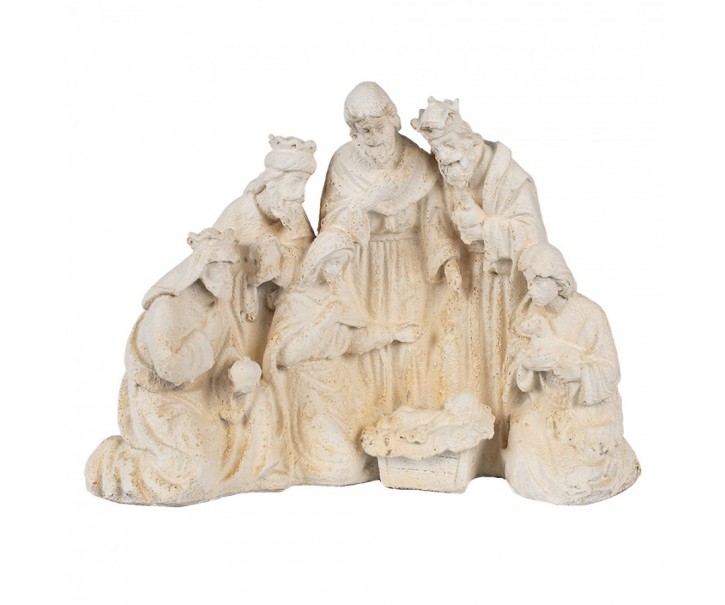 Béžová antik dekorace socha Betlém - 42*19*32 cm
