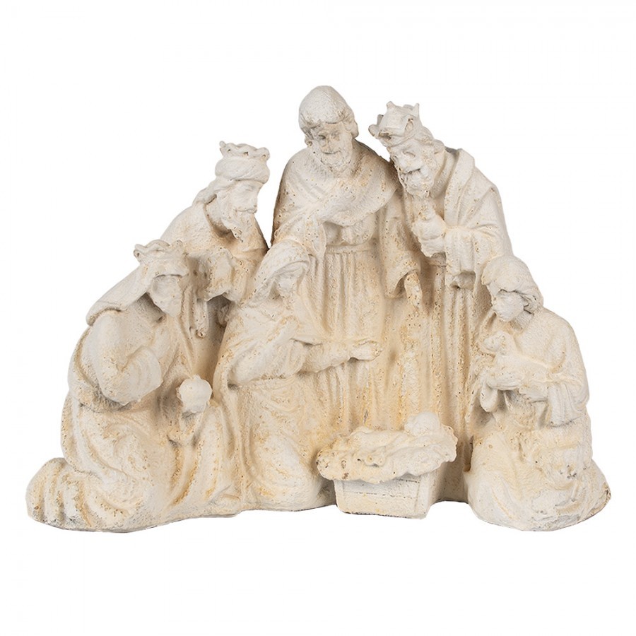Béžová antik dekorace socha Betlém - 42*19*32 cm Clayre & Eef