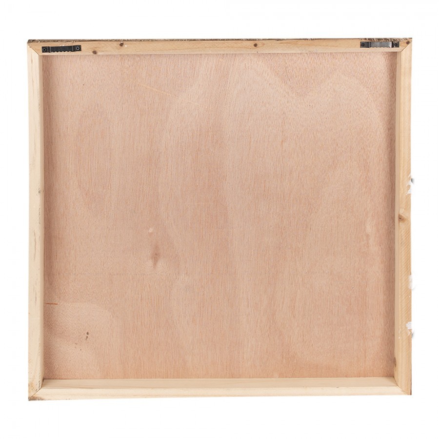 Hnědý obraz ovečky na plátně - 50*3*50 cm