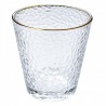 Transparentní sklenice na vodu se zlatým proužkem - Ø 9*9 cm / 320 ml Barva: PrůhlednáMateriál: skloHmotnost: 0,26 kg