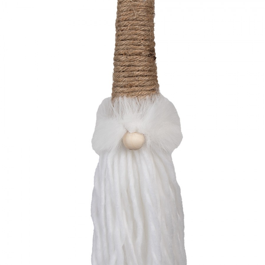 Hnědá závěsná dekorace skřítek Gnome - 6*6*48 cm