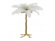 Designová zlatá stolní lampa s peříčky FEATHER - Ø 65*68 cm