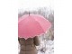 Červený deštník pro dospělé s puntíky a vlnitým okrajem - Ø 98 cm