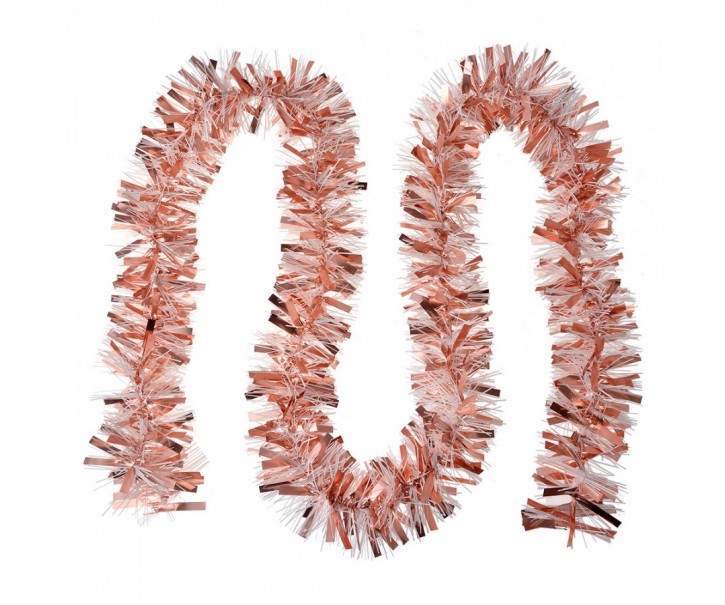Vánoční girlanda 200 cm růžová plast - Collections Clayre & Eef
