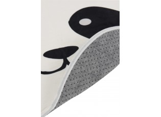 Černo-bílý kobereček Panda - 70*67 cm
