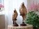 Bronzová dekorace papoušek na podstavci Parroté - 12*12*37 cm