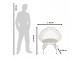 Bílá antik kovová zahradní židle / křeslo Lillien - 82*50*90 cm