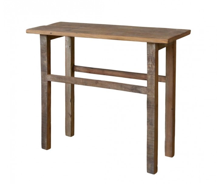Hnědý dekorační dřevěný stůl Grimaud Unit - 76*36*91 cm