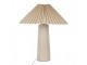Béžová stolní lampa s keramickou nohou Vilea - Ø 36*42 cm / E27 / max 60W