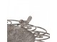 Hnědé antik kovové pítko/krmítko pro ptáčky Frenchia - Ø 52*76 cm