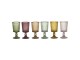 Sada 6ks barevných skleniček na víno Saint-Émilion rovné - Ø7*14cm / 150ml
