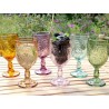 Sada 6ks barevných skleniček na víno  Saint-Émilion oval - Ø8*17cm / 310ml Barva : barevnéMateriál : sklo