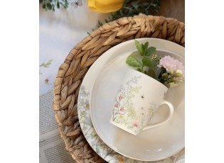 Jídelní porcelánový talíř s lučními květy Wildflower Fields - Ø 26*2 cm