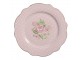 Růžový dezertní talíř s růžičkami Sweet Roses I - Ø 20*2 cm