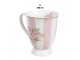 Bílo-růžový hrnek s růžičkami Sweet Roses - 12*8*10 cm / 300 ml