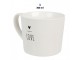 Bílý hrnek se srdíčkem s nápisem Love - Lovely Day - 12*8*7 cm / 275 ml Clayre & Eef