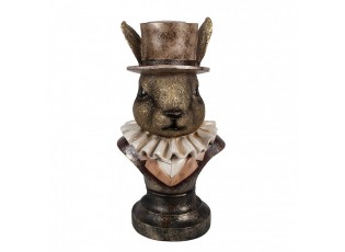 Figurka králíka 35 cm Polyresin zlaté barvy - 19*16*35 cm