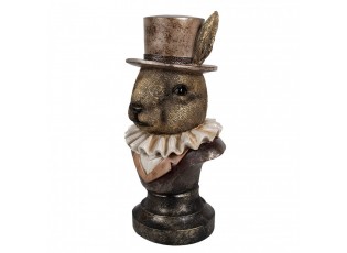 Figurka králíka 35 cm Polyresin zlaté barvy - 19*16*35 cm