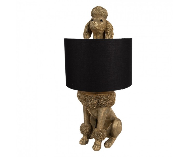 Zlatá stolní lampa Pudl - 30*28*57 cm
