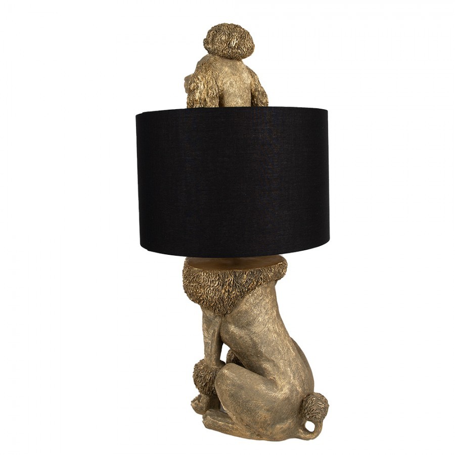 Zlatá stolní lampa Pudl - 30*28*57 cm