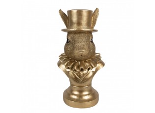 Figurka králíka 35 cm Polyresin zlaté barvy - 19*16*35 cm