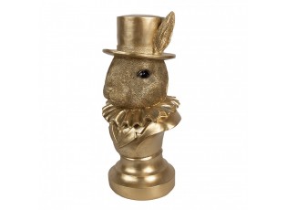 Figurka králíka 35 cm Polyresin zlaté barvy - 19*16*35 cm