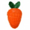 Oranžová nástěnná plastová dekorace mrkev - 20*3*37 cm